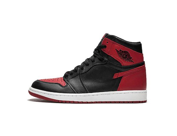 

2021 new original air 1 og chicago mid-men&#39s shoes size 40-45 41806, Black