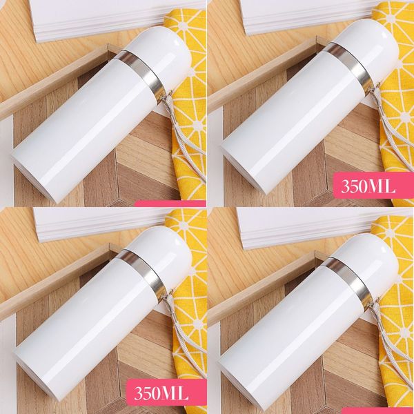 

sublimation blank bullet thermos cups 350ml men women white coating double deck stainless steel vacuum cup 11 5rj j2