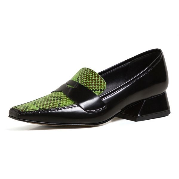 

2021 elegant genuine leather hand-crafted for toe foot high heels party shoes woman size 41 8wb3, Black