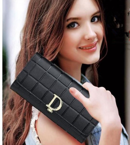

2021 new style fashion women's long wallet, Red;black
