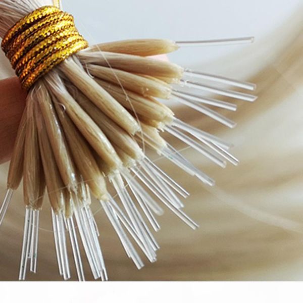 

ce certificated wholesale custom colors plastic i tip hair extensions raw cuticle aligned flex nano tip hair, Black