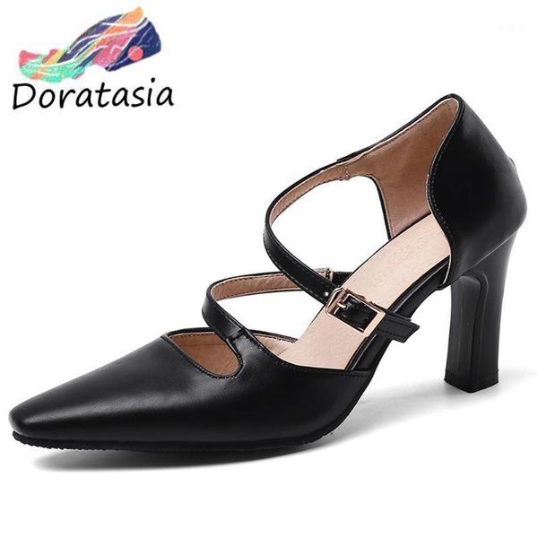 

dress shoes doratasia girl elegant designer sandals summer office women high heels woman1, Black