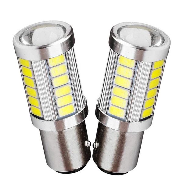 

2pcs 1157 bay15d p21/5w 33 smd 5630 led car rear brake lights tail lamps 33smd 5730 led auto daytime running bulbs red white