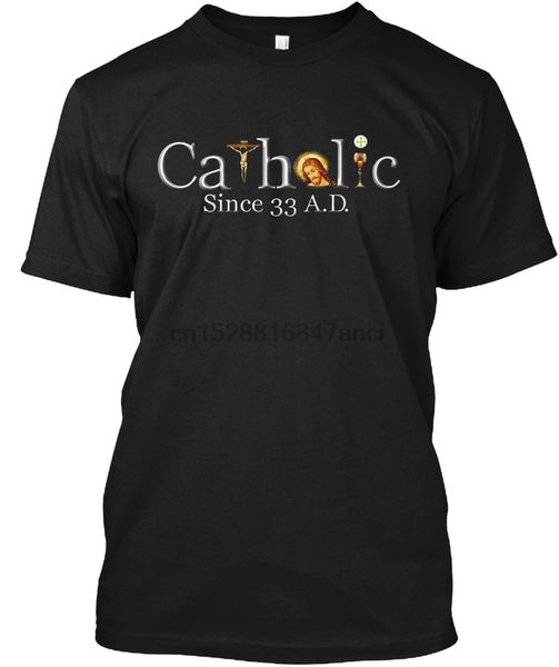 

catholic church since jesus 33 ad - a.d. popular tagless tee t-shirt sport hooded sweatshirt hoodie