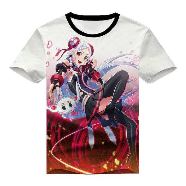 

summer men 3d anime girl sword art online yuuki asuna printed 3d print shirts aesthetic horror horror men clothing