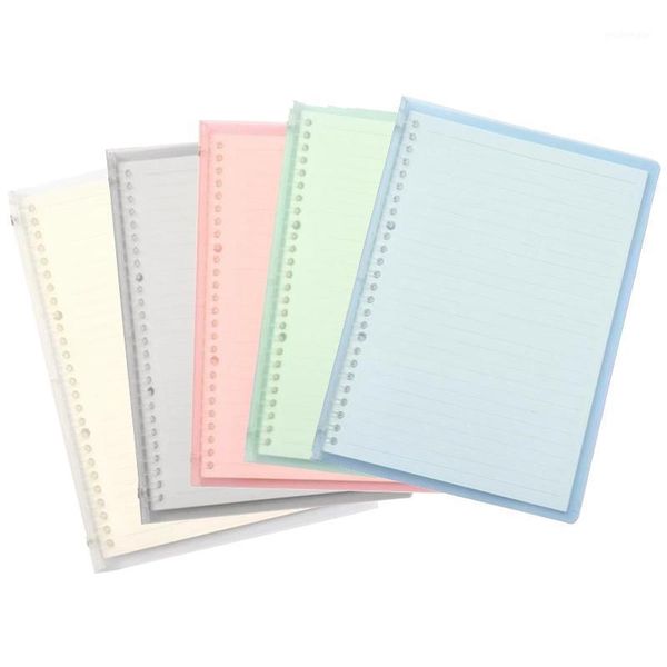 

a5 b5 business school notebook loose leaf refill spiral binder index inside page monthly weekly to do list paper stationery1, Purple;pink