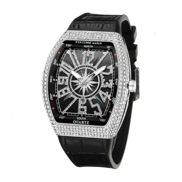 

watch belt calendar man studded cask type star 2021, Slivery;brown
