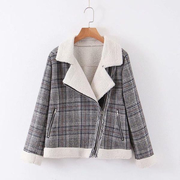 

women's jackets woah 2021 xq8-105-a216 european and american fashion pattern short woolen coat, Black;brown