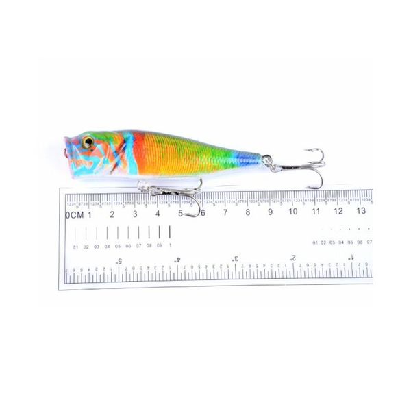 

1pcs quality popper fishing lure 9.5cm 14.4g fake plastic fish hard wobblers crankbait 3d eyes bait swimbait carp fishin jllsbm