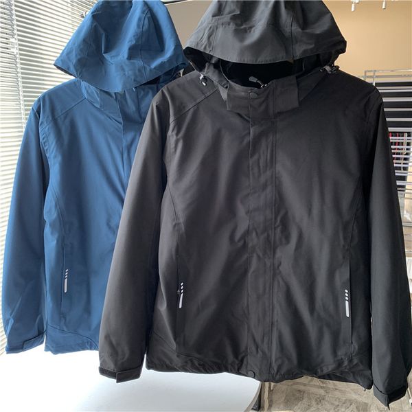 

off line 1300 + rhythm odm company good goods men's 3 in 1 sealing stormsuit autumn new hoodie