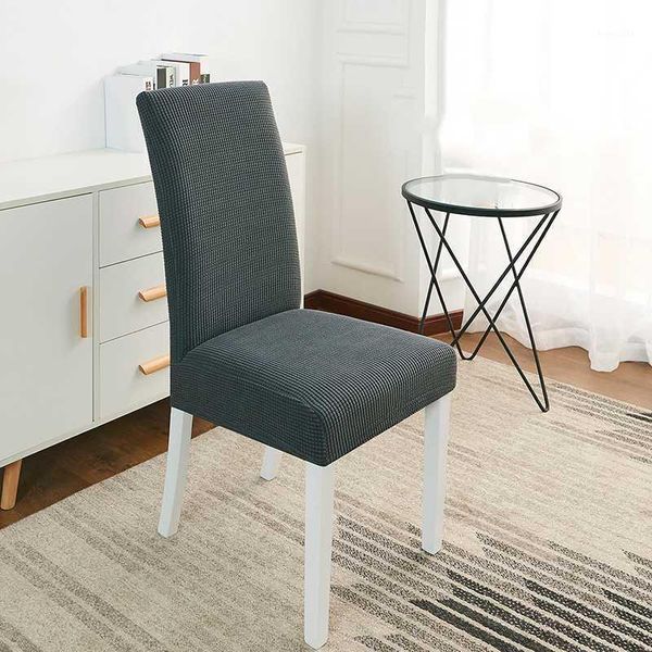 

1pc plaid thicken stretch dining chair cover removable slipcover for l decor1