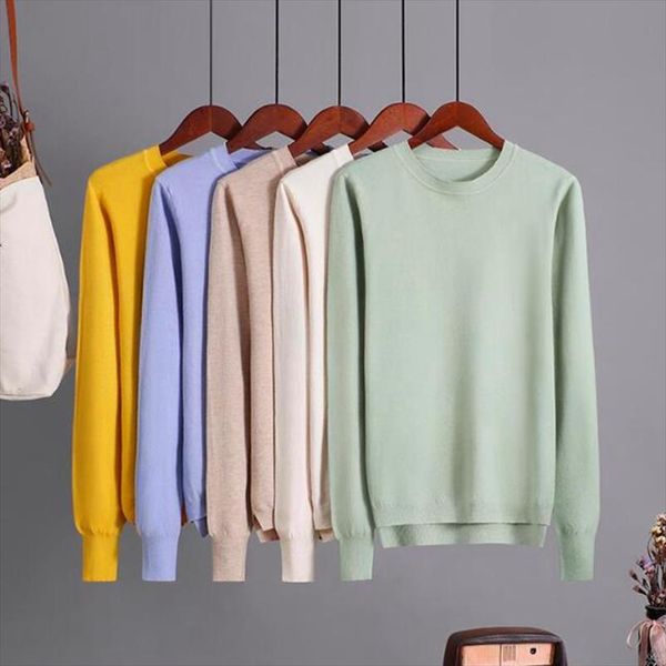 

candy цвет женщины основные свитер o шеи solid перемычка top soft cozy вязаные пуловеры свитер high low hem swetry damskie, White;black