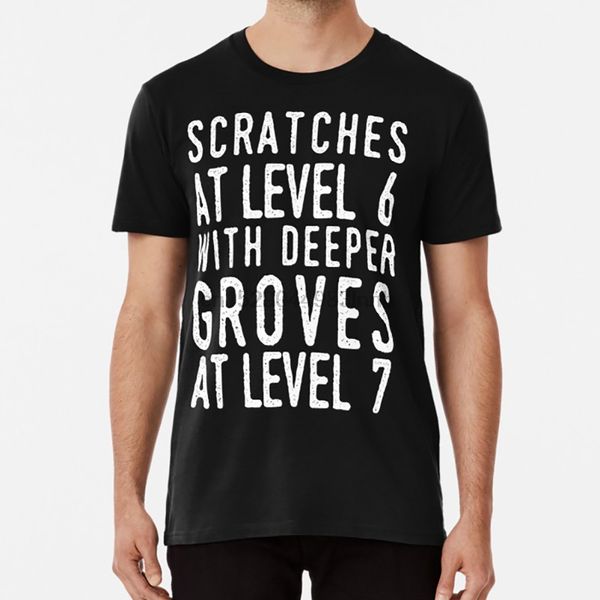 

scratches at level 6 with deeper grooves at level 7 t shirt t shirt scratches level 7 grooves jerry rig sport hooded sweatshirt hoodie