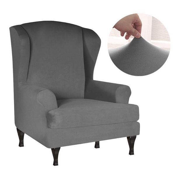 

furniture protector soft full wrap high stretch washable home decor slipcover dustproof couch removable modern wing chair cover covers