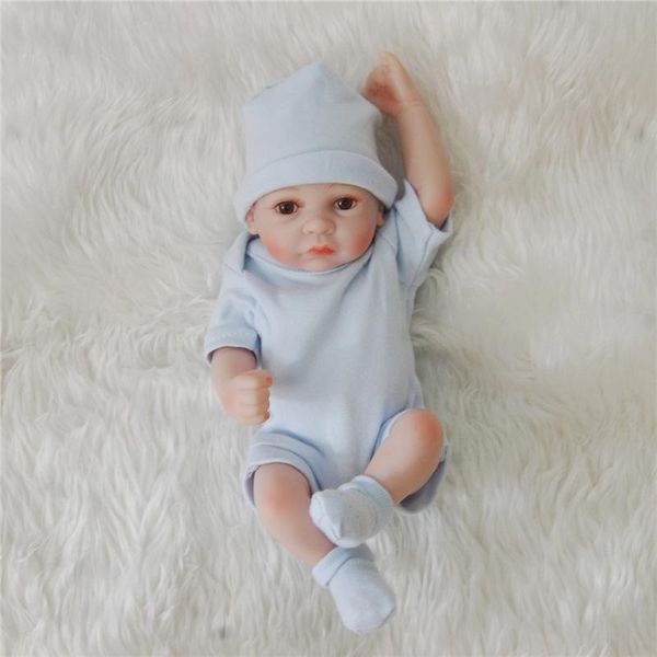 

возрождается ребенок кукла полного тела силикон reborn кукла ручного reborn 25см real looking новорожденная кукле девушка силикона модель ку