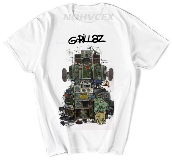 

gorillaz -multi boomboxes shirt sport hooded sweatshirt hoodie