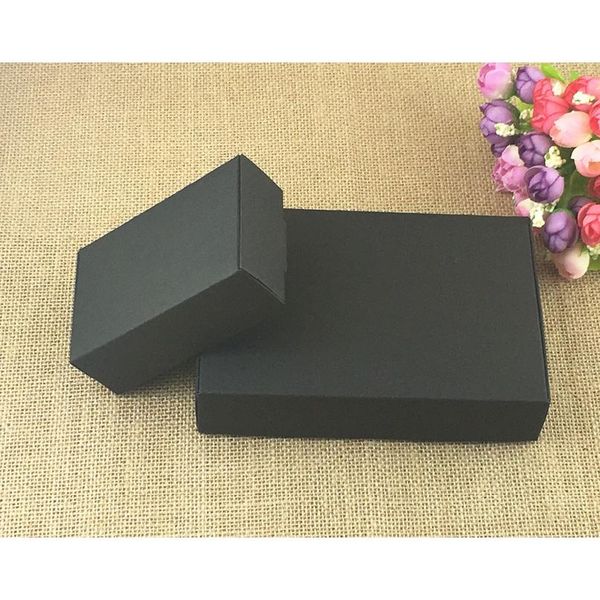 

24pcs/lot black carton kraft paper tab-lock box white wedding gift packing box wedding candy box party favors so bbytmw