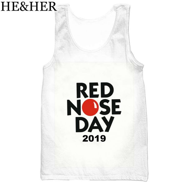 

red nose day tank 3dprinted cool workout tank halter tank for 3d print shirts humor hippie kawaii men clothing
