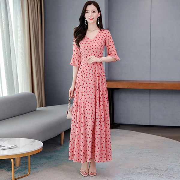 

i3yk2 2020 summer fairy ladiestemperament pink new snow spinning thin big dressdress dressdress with waist closing to show skirt color and l, Black;gray