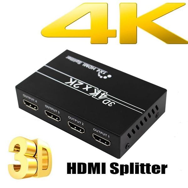 

splitter 1 in 4 out 4k 1080p 3d full hd video switch switcher for hdtv dvd ps3 xbox1