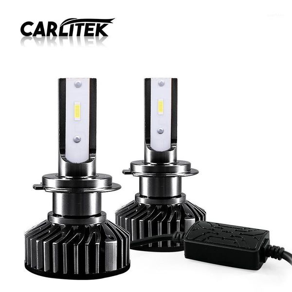 

carlitek csp chips led turbo 12v car auto headlight bulb lamp h11 led 4 3 h7 h8 fog head light 6500k h7 h41