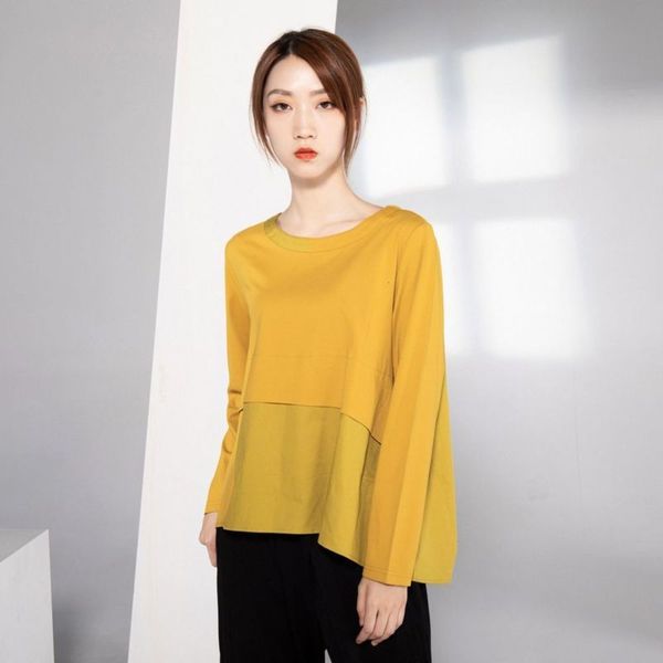 

autumn t-shirt women's wear in early 2020, Black;gray