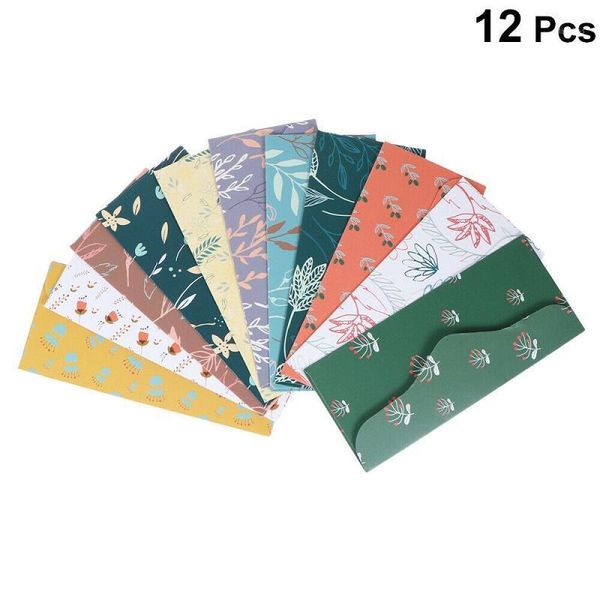 

12pcs cash envelope set waterproof oil-proof colorful budget envelope sheets set1
