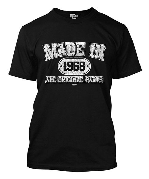 

спорт 2019 new summer casual tee shirt made in 1968 все original parts - 50-летие мужские футболки