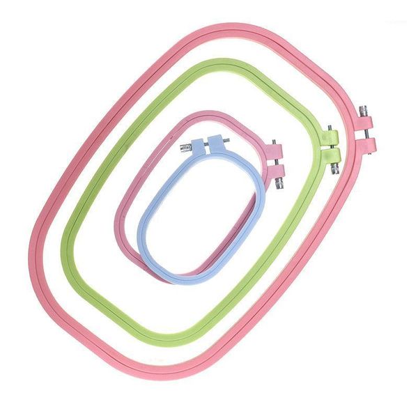 

plastic embroidery hoops square shape cross stitch adjustable hoops frame ring diy handmade embroidery tools sewing accessories1, Black