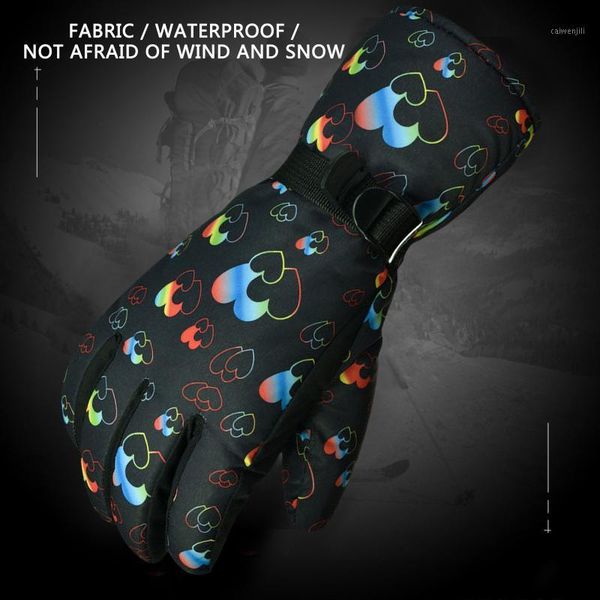 

outdoor in winter cycling warm plush skiing glove warm sport gloves anti-slip cycling outdoor gloves1, Black;gray