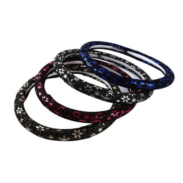 

car steering-wheel covers shiny snowflake car accessories universal