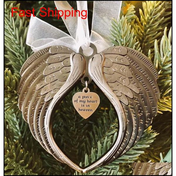 

christmas ornaments angel wings a piece of my heart is in heaven ornament fashion accessories f qyloxv bde_home, Silver