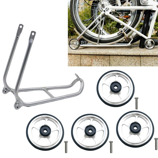

bike racks & 4pcs easywheel easy wheel for brompton bicycle cargo rack