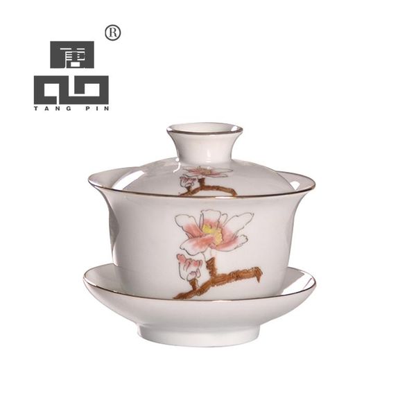 

tangpin chinese ceramic teapot kettle gaiwan teacup chinese kung fu tea sets 150ml tangpin chinese qylxqk mywjqq