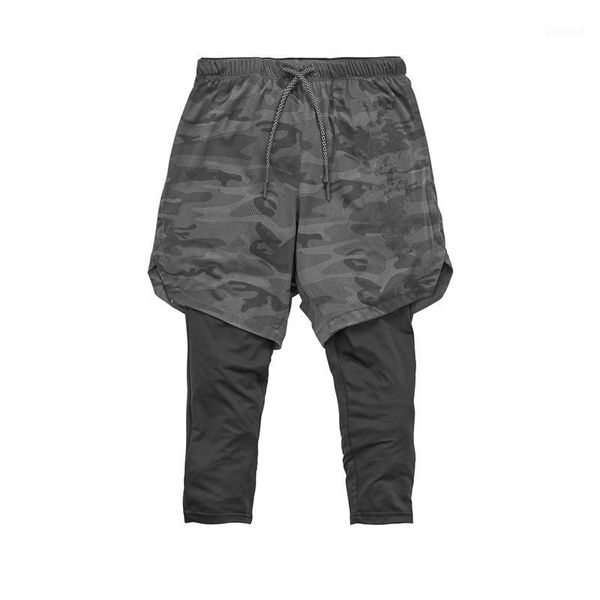 

running pants double layer for drop 1, Black;blue