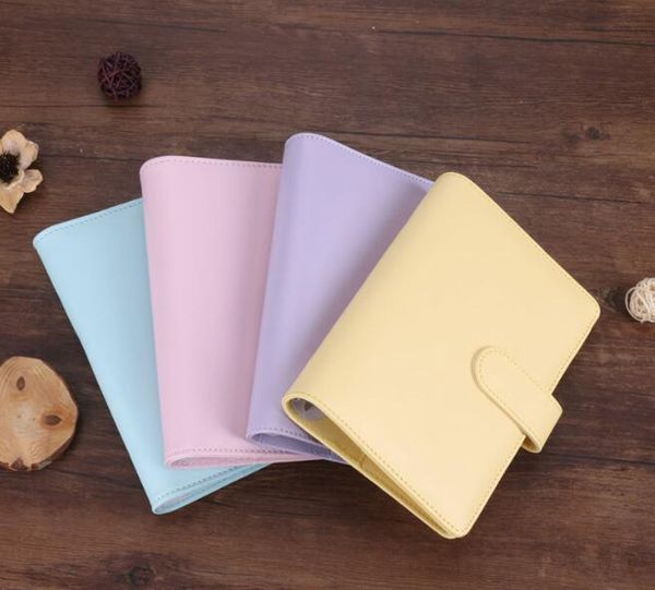 Dhl50pcs a5 pasta de caderno vazia 23*18cm cadernos de folhas soltas sem papel pu capa de couro falso pasta de arquivo