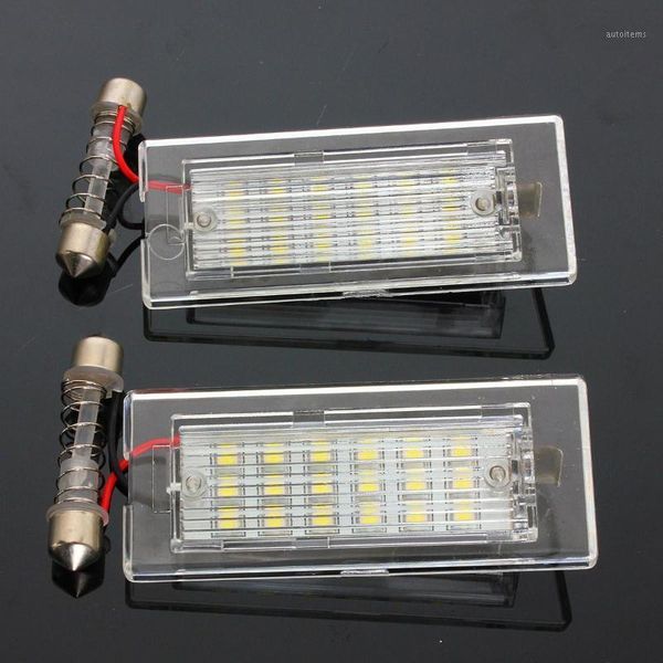 

2x license plate light 18 led bulbs car number plate lamp car styling light source for x5 e53 x3 e83 2003 2004 2005 - 20101