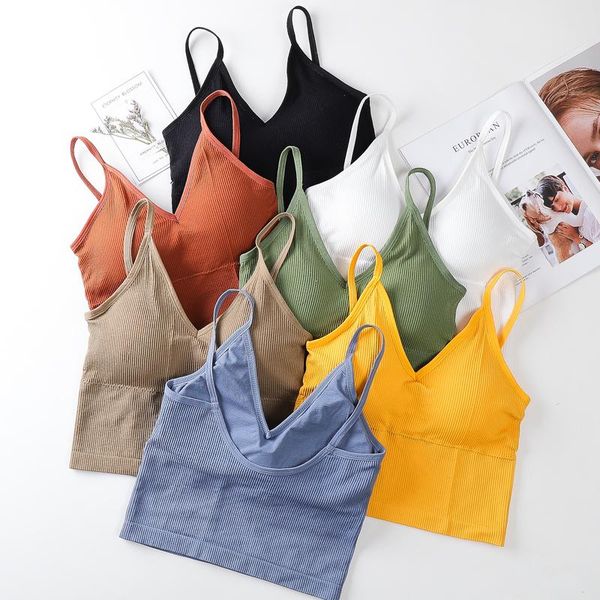 

camisoles & tanks fashion women lingerie vest with bra solid cami crop lace tank sleeveless mujer slim push up shirts, Black;white