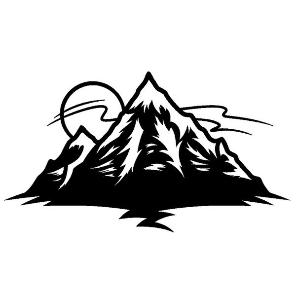 

19.7cm*11.2cm sun climbs up the mountain delicate vinyl car sticker unusual window decal c18-0350