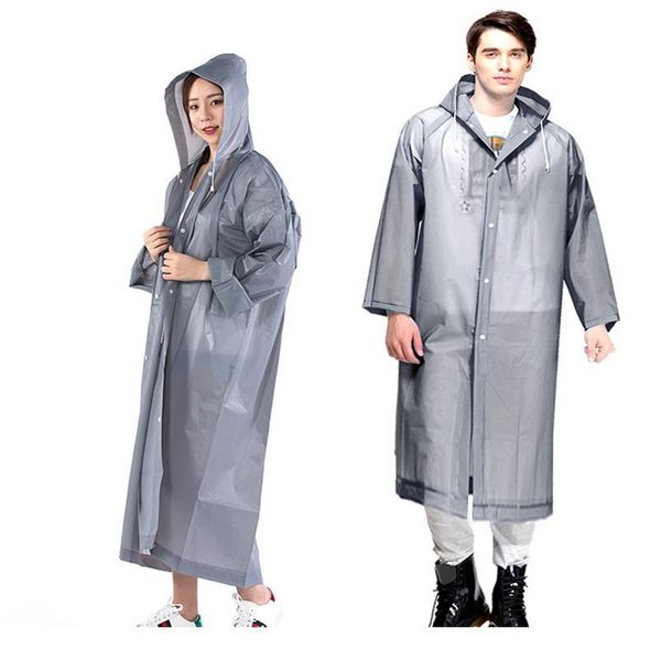 

men and women raincoat waterproof hooded cover quality rain poncho coat impermeable cloaks transparent rainwear w bbyiay