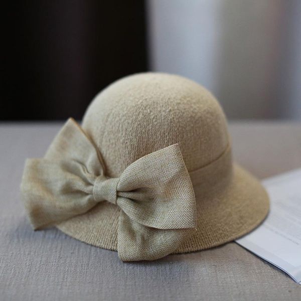 

new women caps hats solid color cotton linen hats spring summer beach bow folding sunhat xd88, Black;white