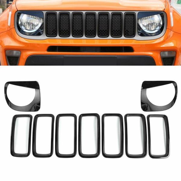 

for 2020+ front grille inserts headlight angry eyes trim cover