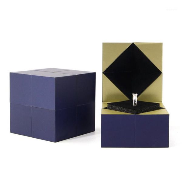 

party favor proposing marriage magic cube ring box wedding valentine's day gift creative jewelry storage jewellery organizer1