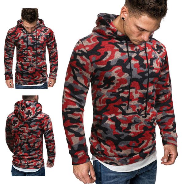 

2019 euro cut out hip hop christmas camouflage hooded sweater wy48, Black