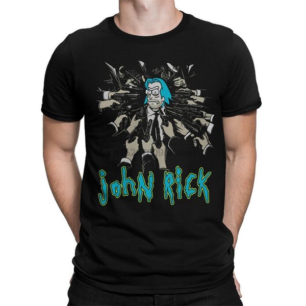 

john rick funny t-shirt keanu reeves x rick sanchez tee classic custom design tee shirt sport hooded sweatshirt hoodie