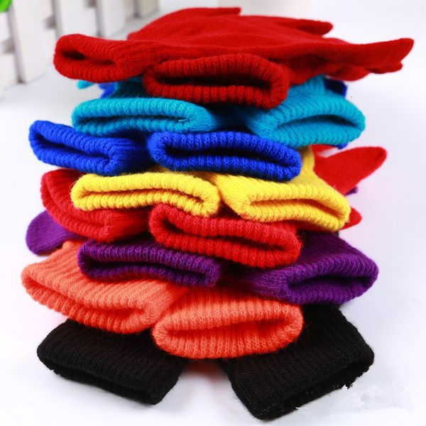 

women men winter full finger knitted magic knitting mittens 13 candy colors outdoor warm gloves windproof thic