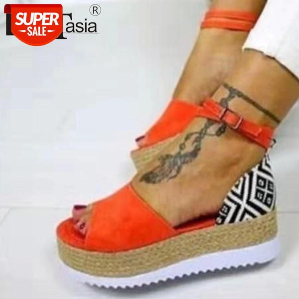 

doratasia ins elegant mixed-color summer sandals daily casual wedges sandals women comfort flat platform shoes woman #hr9v, Black