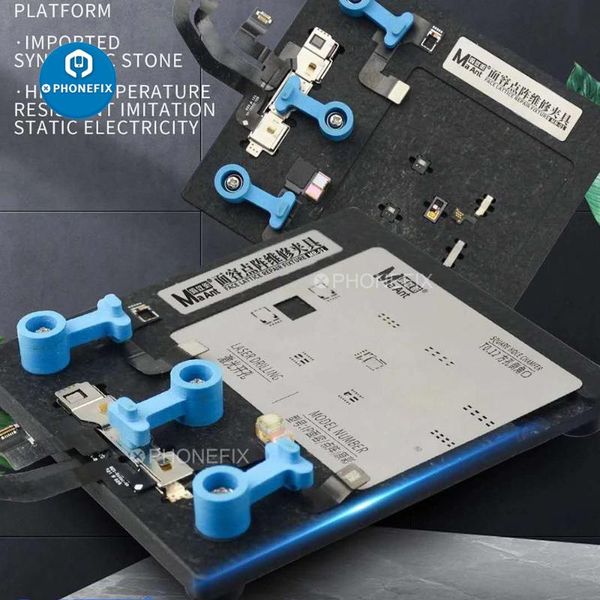 

maant bga reballing tin steel mesh + tin planting platform dot matrix face id reballing fixture for x-11 pro max repair