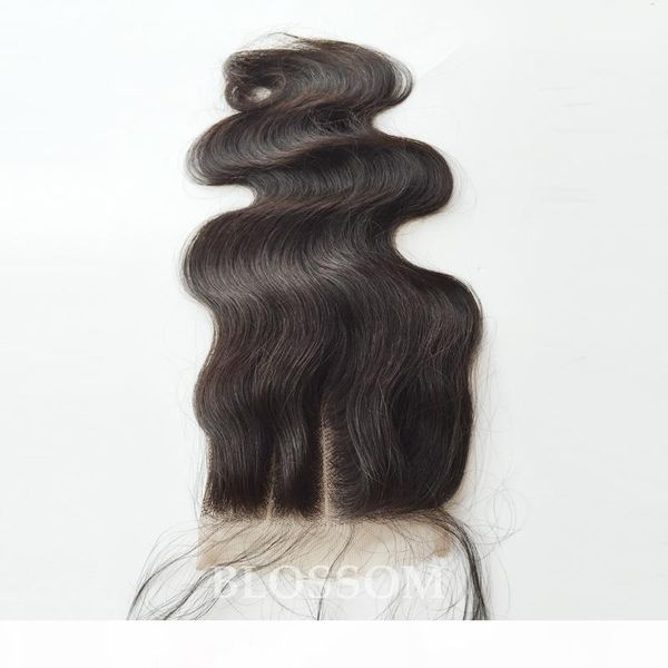 

body wave 100% virgin peruvian hair 3 part lace closures 4x4 natural color 8-20 inch medium brown color lace closure, Black;brown