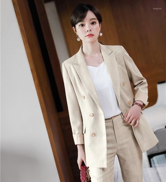 

new 2021 fashion office ladies apricot blazer women jackets long sleeve work wear spring autumn1, White;black